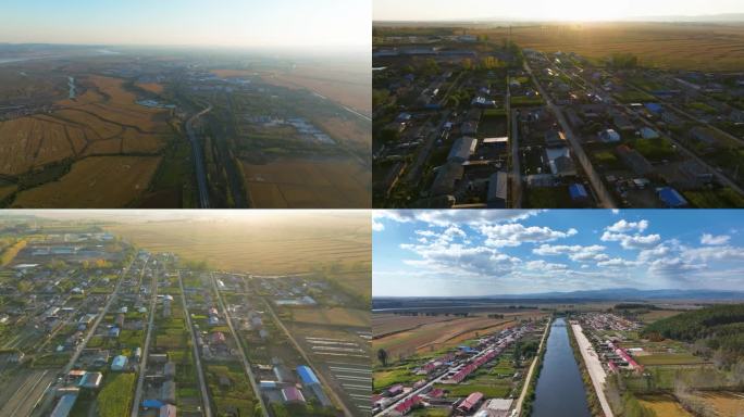 佳木斯市 汤原县 东北农村 日落