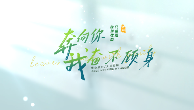 vlog清新文艺文字标题字幕ae模版09