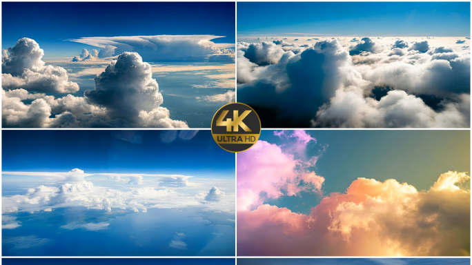 FPV穿越机航拍云层里穿梭