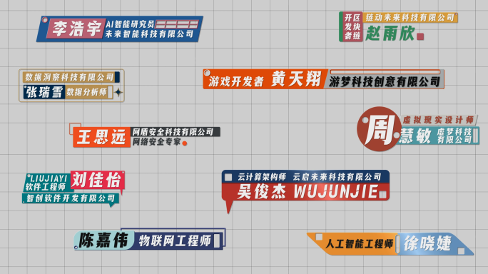 卡通人名条 mg姓名条 人物头衔