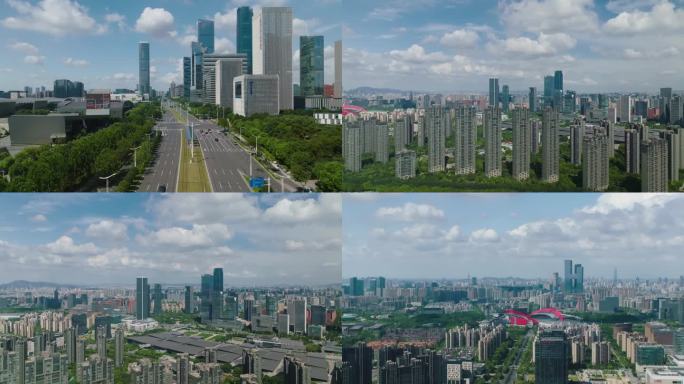 南京河西金融城奥体博览中心城市航拍