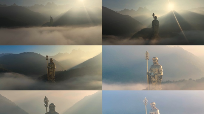 云海中九华山地藏王菩萨