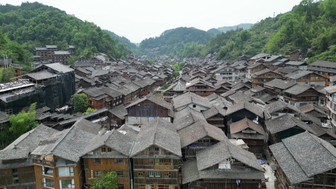 贵州肇兴侗寨航拍