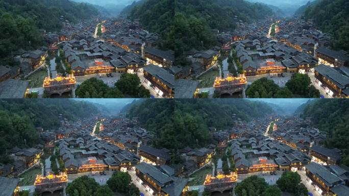 贵州肇兴侗寨夜景