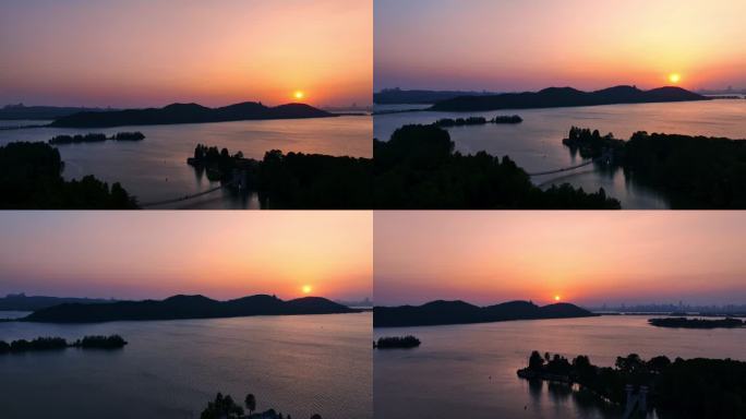 【航拍】东湖落雁景区_鹊桥02