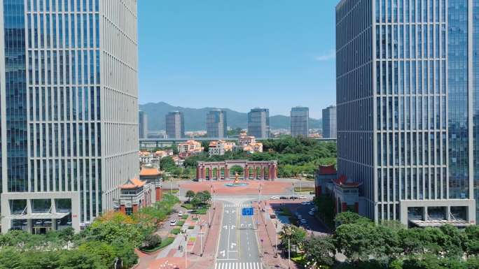厦门软件园三期航拍空镜