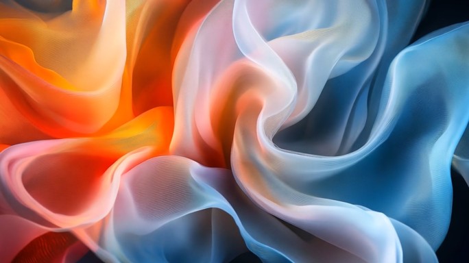 丝滑柔软的织物布料丝绸质感视觉创意背景