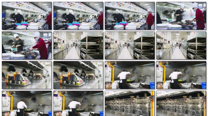 酒店后厨全景展示