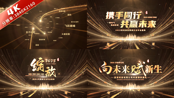 金色启动仪式发布会年会片头片尾 06