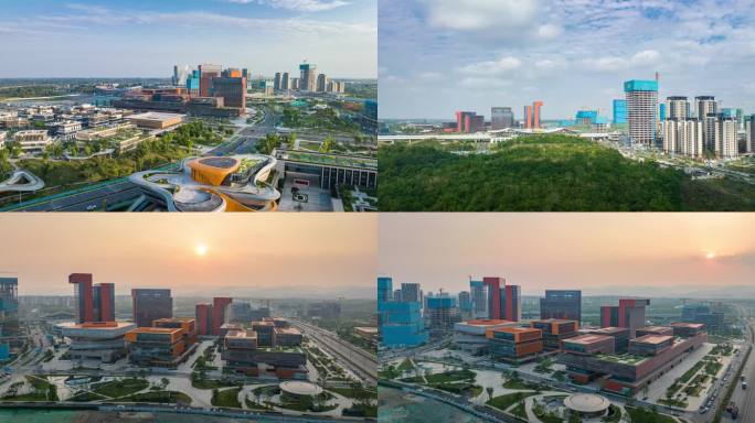 四川成都东部新区航拍