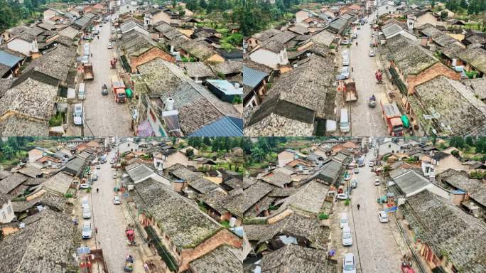 【正版素材】文山三七古镇平坝航拍0356