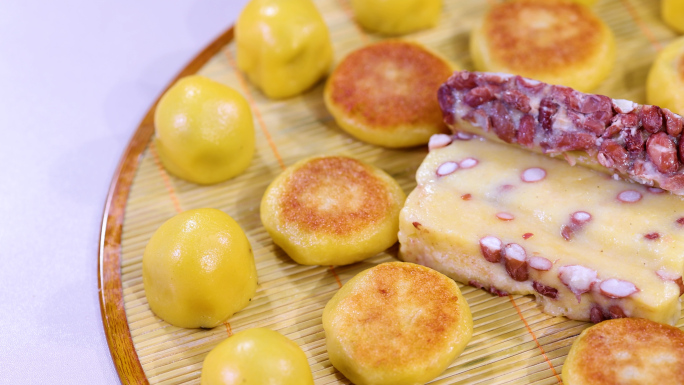 粘豆包粘火烧年糕