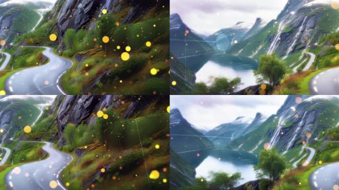 8K编挪威的特罗尔之路宽屏城市活动