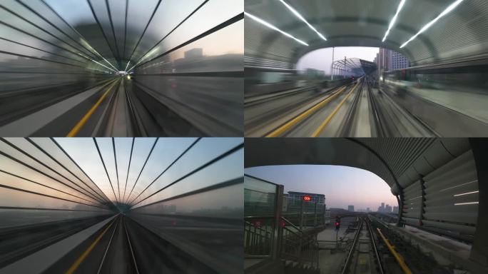 【延时】轻轨隧道穿梭03