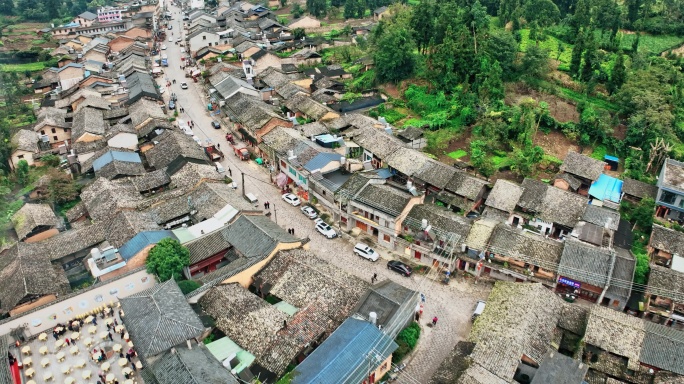 【正版素材】文山三七古镇平坝航拍0327
