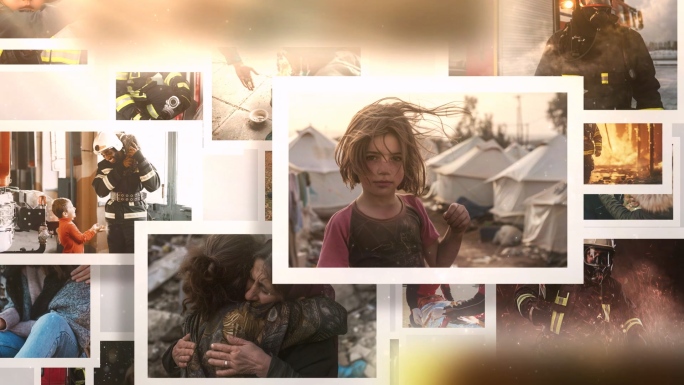 多照片展示多图片展示图片墙ae模板