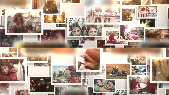 多照片展示多图片展示图片墙ae模板