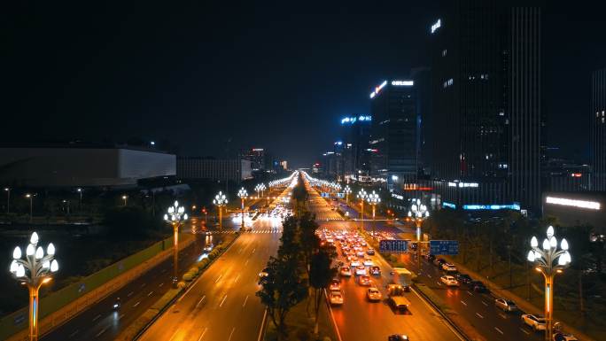 武汉光谷高新大道夜景