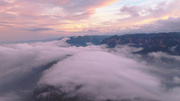 「4K」太行山云海 太行大峡谷