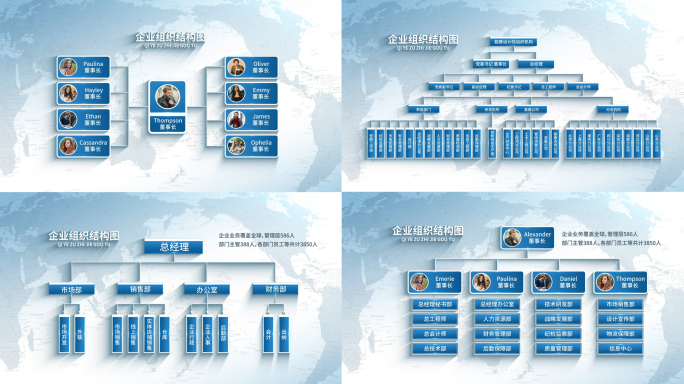 企业分支组织结构图架构图