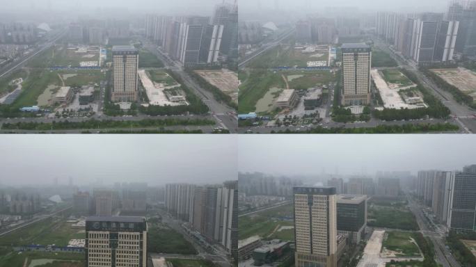 航拍长沙轨道集团大楼