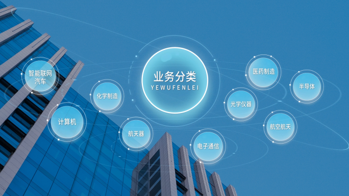 【原创】多款配色架构结构元素科技分类