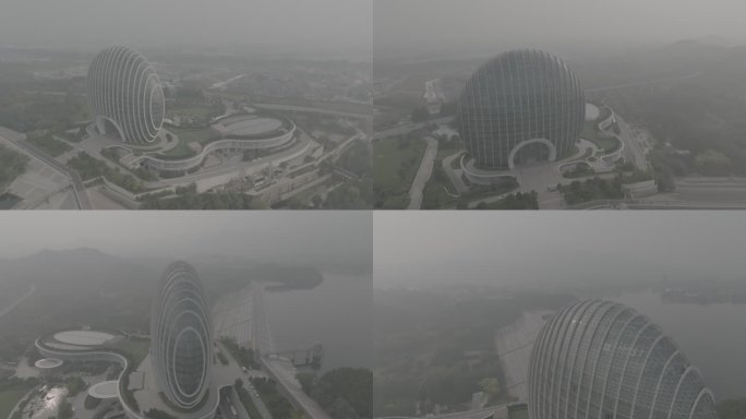 怀柔雁栖湖自然风光航拍