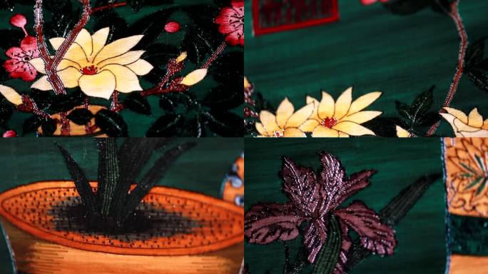 缂丝 雕刻的丝绸 沈子蕃缂丝 朱克柔缂丝