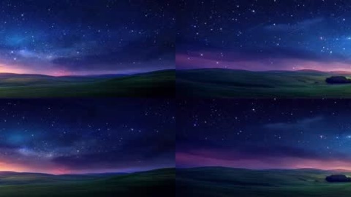 8k宽屏草原夜景LED大屏