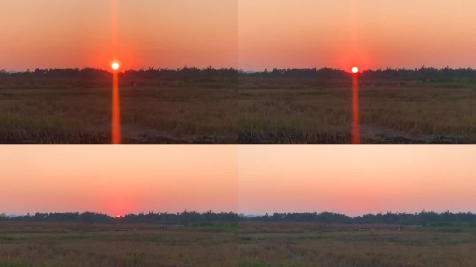乡村日落