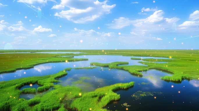 8K松辽盆地平原湿地活动宽屏粒子年会