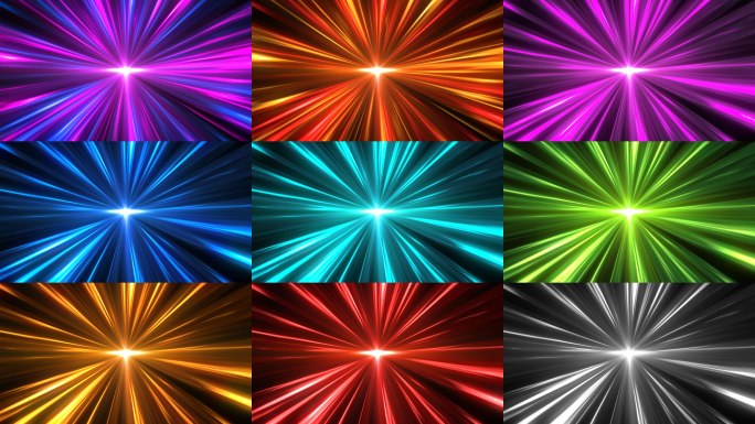 【AE+视频】9组流光线条光线穿梭背景