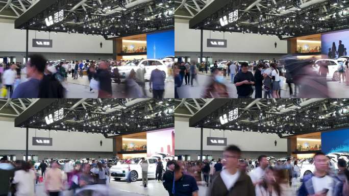 广州国际车展理想汽车理想L6展台延时