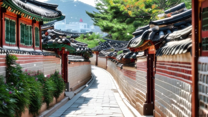 8K首尔6城市宽屏活动动态粒子大屏年