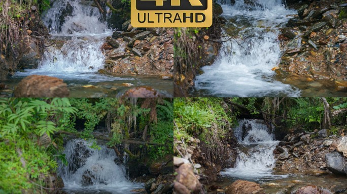 小溪山泉流水