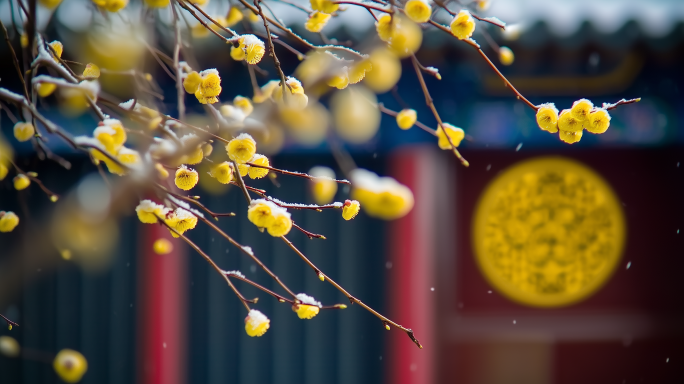 【加长版】大寒小寒节气冬天大雪美景雪花