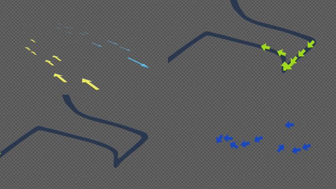 箭头路径运动AE模板