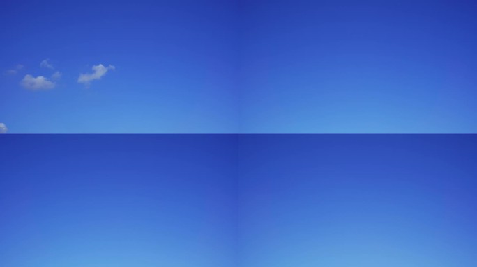 天空少云薄云烟消云散云朵消散干净天空延时