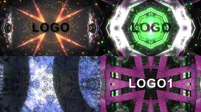 绚丽唯美时尚LOGO万花筒25套AE工程