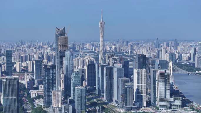 广州城市地标建筑蓝天通透