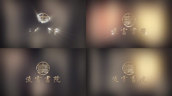 高级金属质感粒子logo