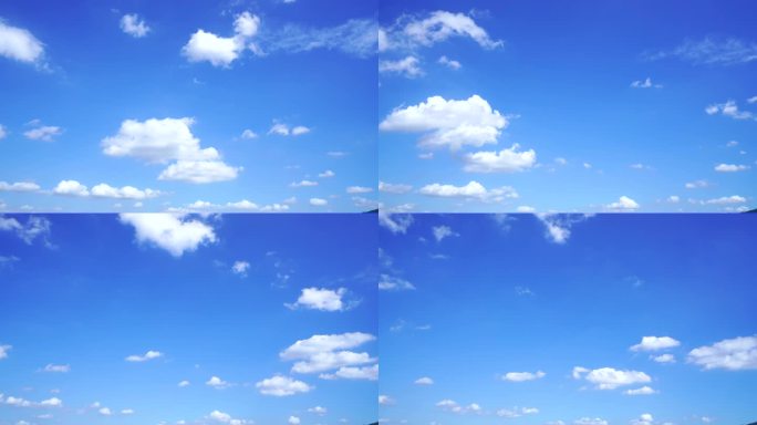 夏日天空延时天空云朵唯美夏天蓝天白云飘飘