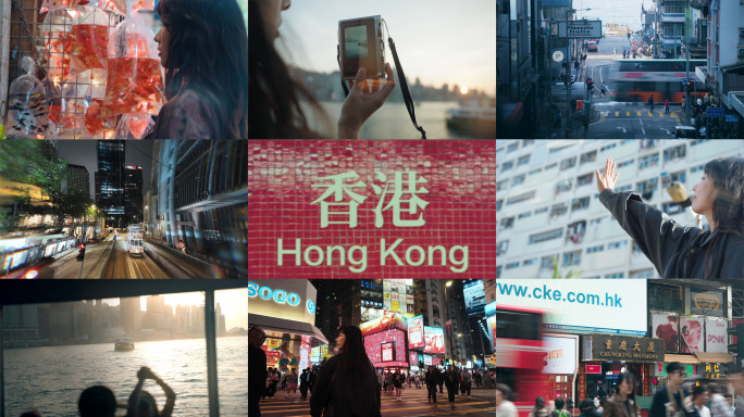 香港都市摩登炫酷旅拍短片成片4K
