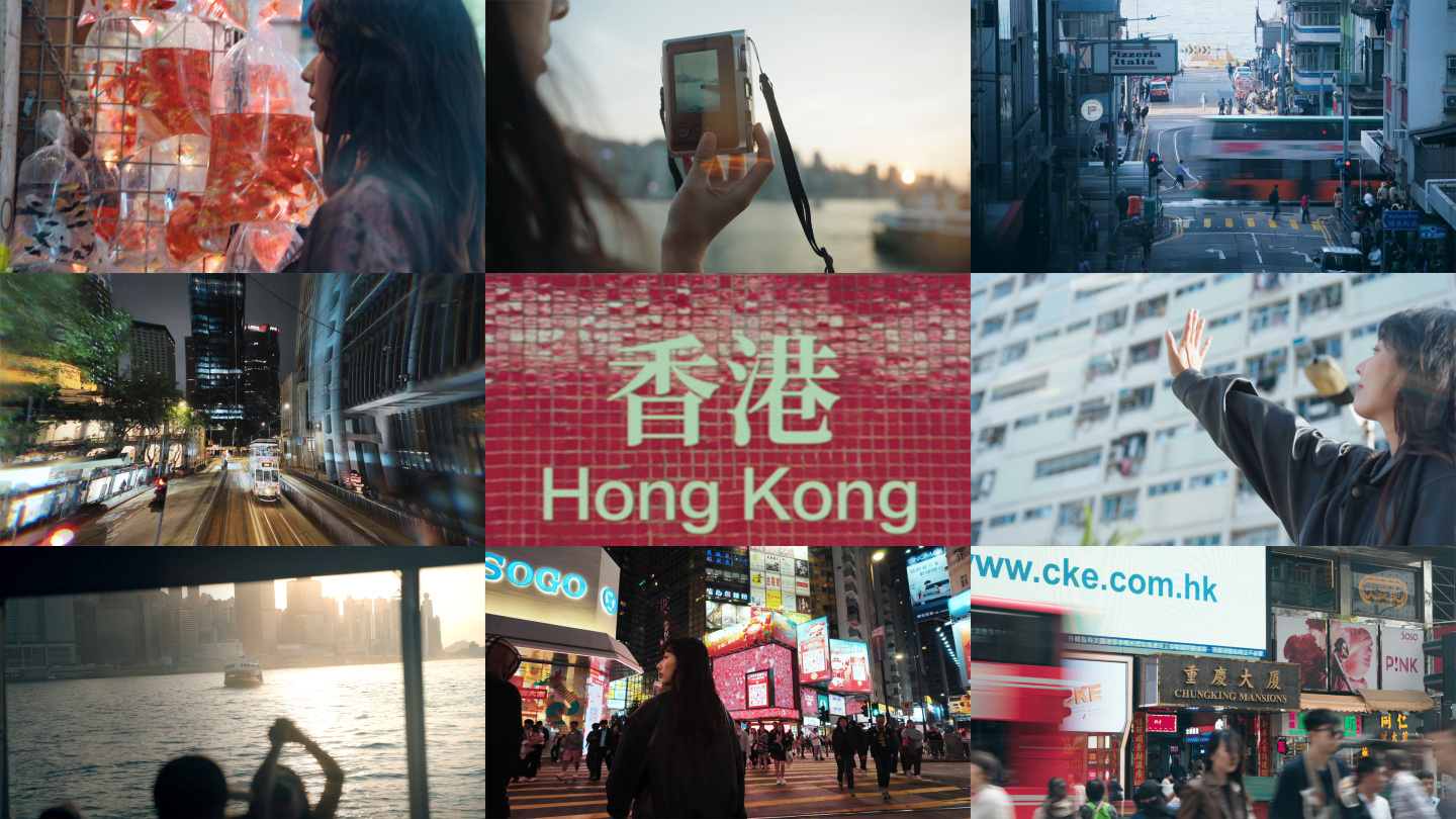 香港都市摩登炫酷旅拍短片成片4K