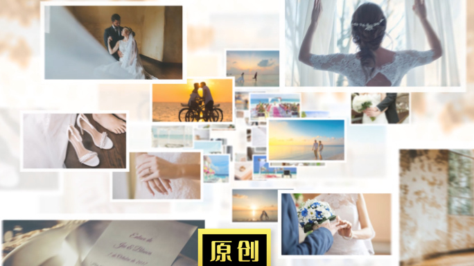 温馨唯美图片汇聚照片片头婚礼片头