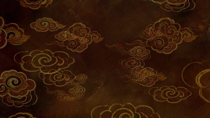 岩彩敦煌祥云壁纸