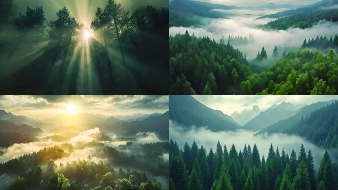 森林氧吧天然青山大自然