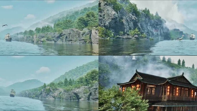 6K自然风光水上漫游