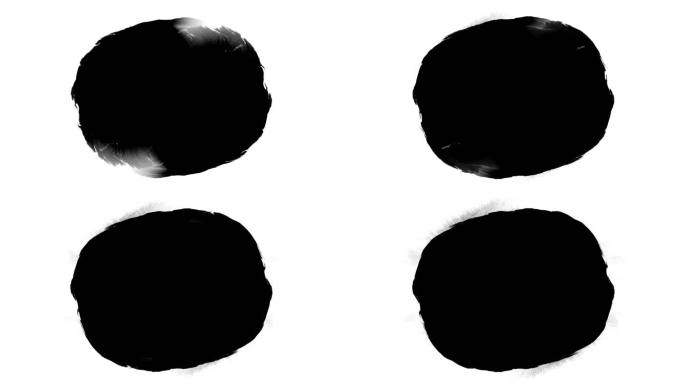 黑白水墨晕染特效素材(74)