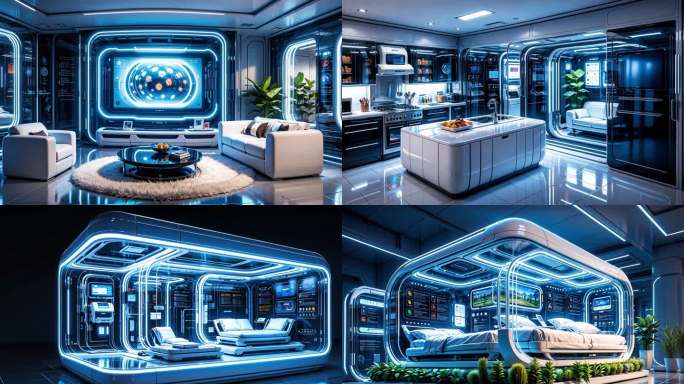 未来感科技房子